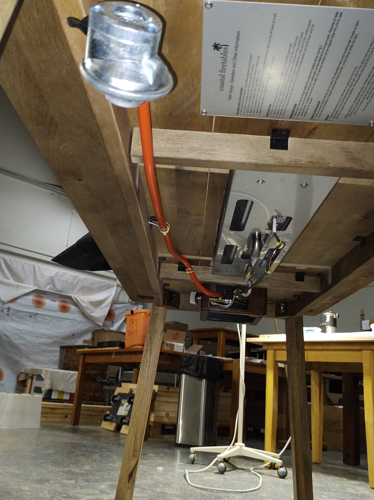 Mango Wood Dining Firetable - XL 8 seater - (One Off) - 200x80cm