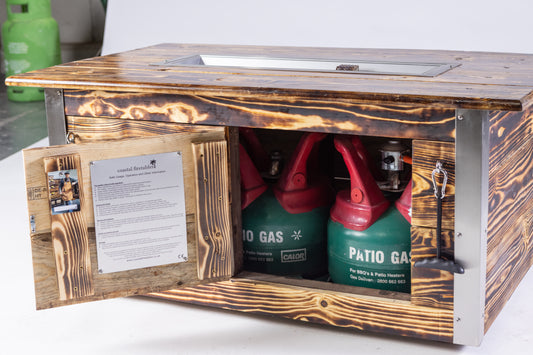 Hilbre Gas Firetable - Rustic