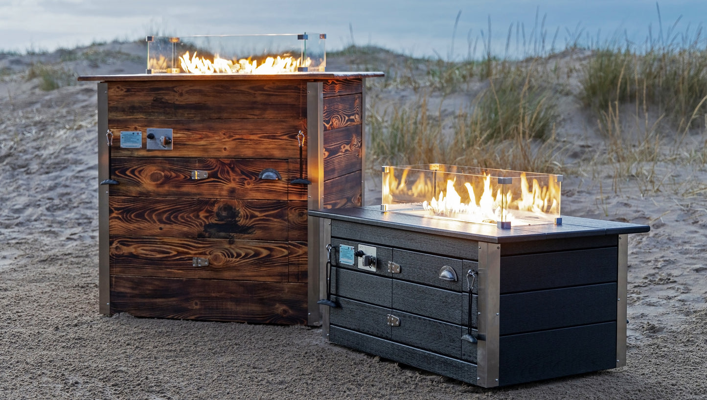 Bardsey Gas Firetable - German Beech Hardwood