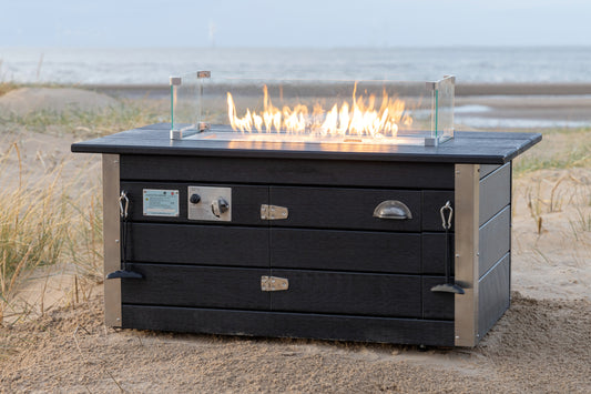 Hilbre Gas Firetable - German Beech Hardwood